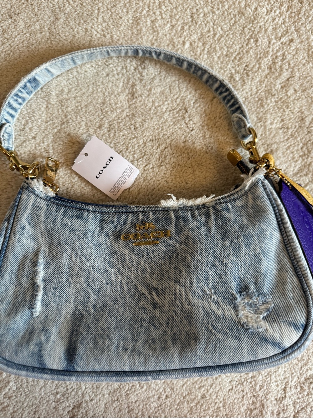 Coach NWT Loved Denim Teri Bag - Picture 3 of 8